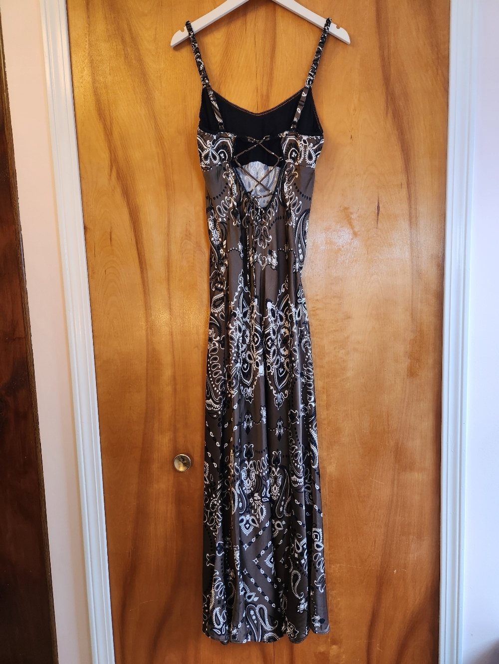 Sandro Women's Brown Bandana Print Midi Dress, Size 8 US/40 FR, $455 - Picture 5 of 15
